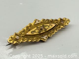 MaxSold Auction: Antique 9K Gold Mourning Pin + Original Box  - Toronto (Ontario, Canada) PARTNER MANAGED Estate Sale Online Auction - Esander Drive (STORAGE)