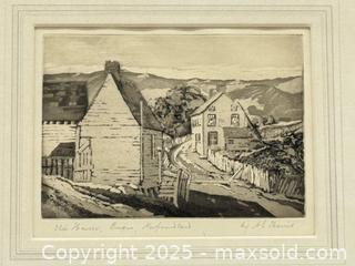 MaxSold Auction: Antique Albert Edward Harris Newfoundland Etching  - Toronto (Ontario, Canada) PARTNER MANAGED Estate Sale Online Auction - Esander Drive (STORAGE)