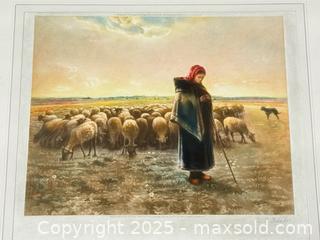 MaxSold Auction: Antique Signed Aquatint Print “The Shepherdess”  - Toronto (Ontario, Canada) PARTNER MANAGED Estate Sale Online Auction - Esander Drive (STORAGE)