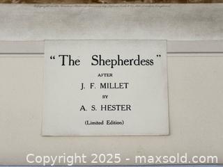 MaxSold Auction: Antique Signed Aquatint Print “The Shepherdess”  - Toronto (Ontario, Canada) PARTNER MANAGED Estate Sale Online Auction - Esander Drive (STORAGE)