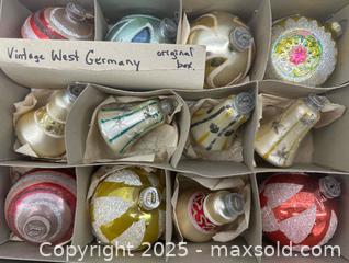 MaxSold Auction: Box of Old Glass Christmas Ornaments  - Toronto (Ontario, Canada) PARTNER MANAGED Estate Sale Online Auction - Esander Drive (STORAGE)