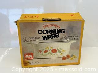 MaxSold Auction: CorningWare Springflowers Covered Saucepan BNIB - Toronto (Ontario, Canada) PARTNER MANAGED Estate Sale Online Auction - Esander Drive (STORAGE)