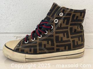 MaxSold Auction: Fendi Canvas High Top Sneakers sz 39 Shoes - Toronto (Ontario, Canada) PARTNER MANAGED Estate Sale Online Auction - Esander Drive (STORAGE)