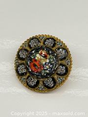 MaxSold Auction: Freshwater Pearl Necklace + Vintage Italian Micro Mosaic Brooch  - Toronto (Ontario, Canada) PARTNER MANAGED Estate Sale Online Auction - Esander Drive (STORAGE)