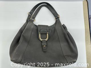 MaxSold Auction: Gucci Greenwich Grey Pebbled Leather Handbag  - Toronto (Ontario, Canada) PARTNER MANAGED Estate Sale Online Auction - Esander Drive (STORAGE)