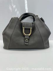 MaxSold Auction: Gucci Greenwich Grey Pebbled Leather Handbag  - Toronto (Ontario, Canada) PARTNER MANAGED Estate Sale Online Auction - Esander Drive (STORAGE)