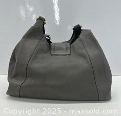MaxSold Auction: Gucci Greenwich Grey Pebbled Leather Handbag  - Toronto (Ontario, Canada) PARTNER MANAGED Estate Sale Online Auction - Esander Drive (STORAGE)