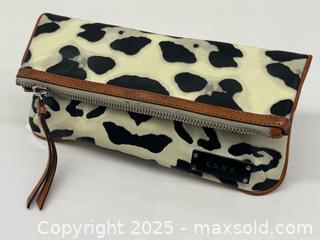 MaxSold Auction: LAMB Snow Leopard Print Clutch Bag  - Toronto (Ontario, Canada) PARTNER MANAGED Estate Sale Online Auction - Esander Drive (STORAGE)