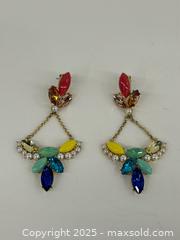 MaxSold Auction: Lulu Frost Rhinestone Drop Earrings  - Toronto (Ontario, Canada) PARTNER MANAGED Estate Sale Online Auction - Esander Drive (STORAGE)
