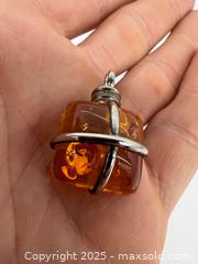 MaxSold Auction: Modern Amber + Silver Pendant - Toronto (Ontario, Canada) PARTNER MANAGED Estate Sale Online Auction - Esander Drive (STORAGE)