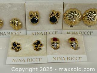 MaxSold Auction: Nina Ricci Clip On Earrings New Old Stock  - Toronto (Ontario, Canada) PARTNER MANAGED Estate Sale Online Auction - Esander Drive (STORAGE)