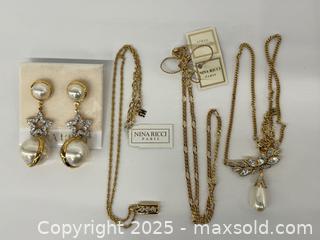 MaxSold Auction: Nina Ricci Jewelry Lot New with Tags  - Toronto (Ontario, Canada) PARTNER MANAGED Estate Sale Online Auction - Esander Drive (STORAGE)