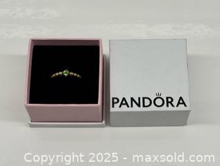 MaxSold Auction: Pandora Spring Green Beaded Sterling Silver Ring in Original Box - Toronto (Ontario, Canada) PARTNER MANAGED Estate Sale Online Auction - Esander Drive (STORAGE)