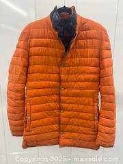 MaxSold Auction: Pierre Cardin Reversible Orange + Blue Camouflage Men’s Puffer Jacket L - Toronto (Ontario, Canada) PARTNER MANAGED Estate Sale Online Auction - Esander Drive (STORAGE)