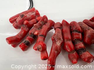 MaxSold Auction: Red Branch Coral Necklace - Toronto (Ontario, Canada) PARTNER MANAGED Estate Sale Online Auction - Esander Drive (STORAGE)