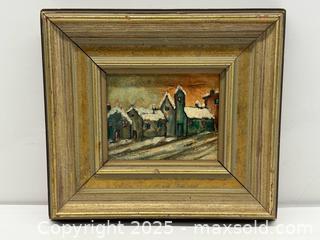 MaxSold Auction: Small Vintage Winter Landscape Oil Painting - Toronto (Ontario, Canada) PARTNER MANAGED Estate Sale Online Auction - Esander Drive (STORAGE)