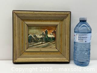 MaxSold Auction: Small Vintage Winter Landscape Oil Painting - Toronto (Ontario, Canada) PARTNER MANAGED Estate Sale Online Auction - Esander Drive (STORAGE)