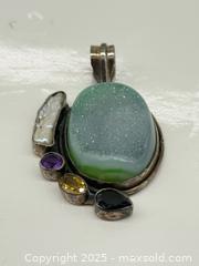 MaxSold Auction: Sterling Silver + Geode + Pearl + Gemstone Pendant  - Toronto (Ontario, Canada) PARTNER MANAGED Estate Sale Online Auction - Esander Drive (STORAGE)