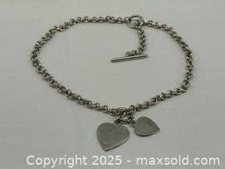 MaxSold Auction: Sterling Silver Heart Pendant Chain Necklace - Toronto (Ontario, Canada) PARTNER MANAGED Estate Sale Online Auction - Esander Drive (STORAGE)