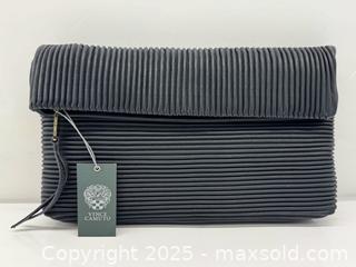 MaxSold Auction: Vince Camuto Karli Black Ribbed Clutch Purse BNWT - Toronto (Ontario, Canada) PARTNER MANAGED Estate Sale Online Auction - Esander Drive (STORAGE)