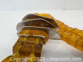 MaxSold Auction: Vintage Czech Pressed Amber Glass Beaded Necklace - Toronto (Ontario, Canada) PARTNER MANAGED Estate Sale Online Auction - Esander Drive (STORAGE)