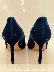 MaxSold Auction: Vintage Manolo Blahnik Blue Velvet Heels sz39 Shoes  - Toronto (Ontario, Canada) PARTNER MANAGED Estate Sale Online Auction - Esander Drive (STORAGE)