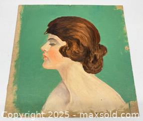 MaxSold Auction: Vintage Oil on Canvas Portrait of a Woman  - Toronto (Ontario, Canada) PARTNER MANAGED Estate Sale Online Auction - Esander Drive (STORAGE)