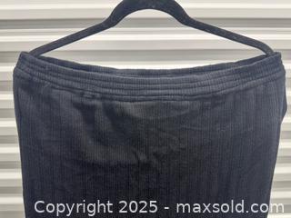 MaxSold Auction: Vintage YSL Yves Saint Laurent Rive Gauche Paris Black Ribbed Knit Midi Skirt  - Toronto (Ontario, Canada) PARTNER MANAGED Estate Sale Online Auction - Esander Drive (STORAGE)