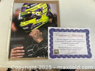 MaxSold Auction: Lewis Hamilton sign picture with coa  - Brampton (Ontario, Canada) PARTNER MANAGED Commercial Liquidation Online Auction - Rosedale Avenue West