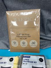 MaxSold Auction: Lot of king pillow cases new  - Brampton (Ontario, Canada) PARTNER MANAGED Commercial Liquidation Online Auction - Rosedale Avenue West
