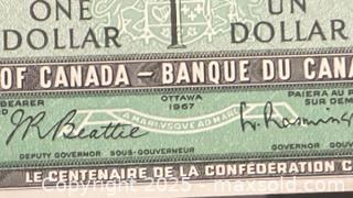 MaxSold Auction: 1867-1967 Cdn. Queen Elizabeth II 1 Dollar Paper Banknote  - Newmarket (Ontario, Canada) PARTNER MANAGED Reseller Online Auction - Walter Avenue