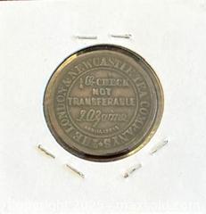 MaxSold Auction: 1876 London Newcastle North of England Channel St., Galashiels, Scotland 1/2 lb Check - Newmarket (Ontario, Canada) PARTNER MANAGED Reseller Online Auction - Walter Avenue