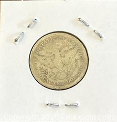 MaxSold Auction: 1899 US Silver Barbra Quarter Dollar  - Newmarket (Ontario, Canada) PARTNER MANAGED Reseller Online Auction - Walter Avenue