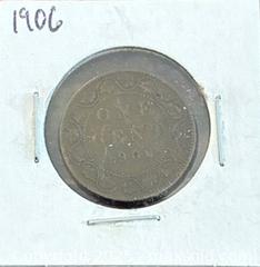 MaxSold Auction: 1906 Cdn. King George V Large One Cent  - Newmarket (Ontario, Canada) PARTNER MANAGED Reseller Online Auction - Walter Avenue