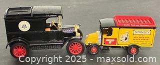 MaxSold Auction: 1913 Ford Model T Van Bank American Telephone &#38; Telegraph AT&T / 1920 Corgi Classics Mack Truck &#34;Stanley Tools&#34; Diecast  - Newmarket (Ontario, Canada) PARTNER MANAGED Reseller Online Auction - Walter Avenue