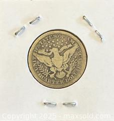 MaxSold Auction: 1914O US Silver Barbra Quarter Dollar  - Newmarket (Ontario, Canada) PARTNER MANAGED Reseller Online Auction - Walter Avenue