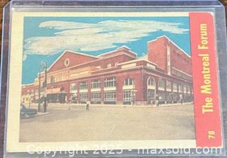 MaxSold Auction: 1955-6 Parkhurst The Montreal Forum NHL Hockey Collectible Trading Card  - Newmarket (Ontario, Canada) PARTNER MANAGED Reseller Online Auction - Walter Avenue