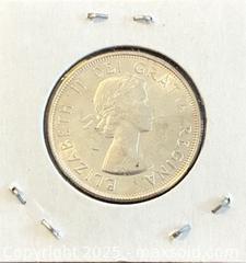 MaxSold Auction: 1962 Cdn. Silver Queen Elizabeth II 50 Cents  - Newmarket (Ontario, Canada) PARTNER MANAGED Reseller Online Auction - Walter Avenue