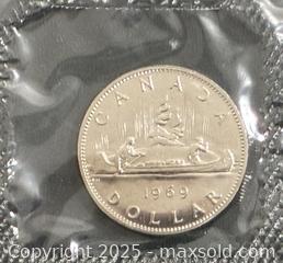 MaxSold Auction: 1969 Cdn. Proof-Like Coin Set  - Newmarket (Ontario, Canada) PARTNER MANAGED Reseller Online Auction - Walter Avenue