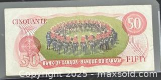 MaxSold Auction: 1975 Cdn. Canada&#39;s Longest-Serving Prime Minister William Lyon Mackenzie King 50 Dollars Paper Banknote - Newmarket (Ontario, Canada) PARTNER MANAGED Reseller Online Auction - Walter Avenue