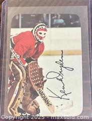 MaxSold Auction: 1977-8 O-Pee-Chee Square Insert Ken Dryden Canadiens NHL Hockey Collectible Trading Card  - Newmarket (Ontario, Canada) PARTNER MANAGED Reseller Online Auction - Walter Avenue