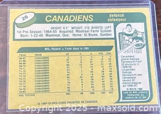 MaxSold Auction: 1980-1 O-Pee-Chee Serge Savard Canadiens NHL Hockey Collectible Trading Card  - Newmarket (Ontario, Canada) PARTNER MANAGED Reseller Online Auction - Walter Avenue