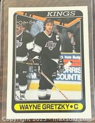 MaxSold Auction: 1990-1 O-Pee-Chee Wayne Gretzky Kings Hockey Collectible Trading Card  - Newmarket (Ontario, Canada) PARTNER MANAGED Reseller Online Auction - Walter Avenue