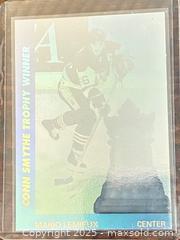 MaxSold Auction: 1991-2 Upper Deck Award Winner Hologram Conn Smythe Trophy Mario Lemieux Hockey Collectible Trading Card  - Newmarket (Ontario, Canada) PARTNER MANAGED Reseller Online Auction - Walter Avenue
