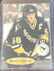 MaxSold Auction: 1996-7 Fleer Skybox Metal Universe Mario Lemieux Hockey Collectible Trading Card  - Newmarket (Ontario, Canada) PARTNER MANAGED Reseller Online Auction - Walter Avenue