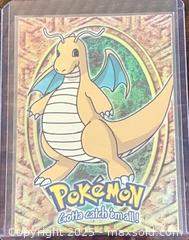 MaxSold Auction: 1999 Topps Pokémon Dragonite n Stage 3 Gotta Catch’em Movie Animation A1 Collectible Trading Card  - Newmarket (Ontario, Canada) PARTNER MANAGED Reseller Online Auction - Walter Avenue