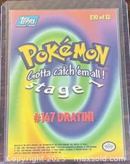 MaxSold Auction: 1999 Topps Pokémon Dratini Stage 1 Gotta Catch’em Movie Animation A1 Collectible Trading Card  - Newmarket (Ontario, Canada) PARTNER MANAGED Reseller Online Auction - Walter Avenue