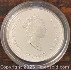 MaxSold Auction: 2000 Cdn. Silver Proof Millennium Commemorative Celebration - May Natural Legacy 25 Cents  - Newmarket (Ontario, Canada) PARTNER MANAGED Reseller Online Auction - Walter Avenue