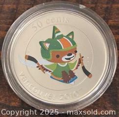 MaxSold Auction: 2010 Cdn. Vancouver Olympic Mascot Sumi Playing Ice Sledge Hockey 50 Cents  - Newmarket (Ontario, Canada) PARTNER MANAGED Reseller Online Auction - Walter Avenue
