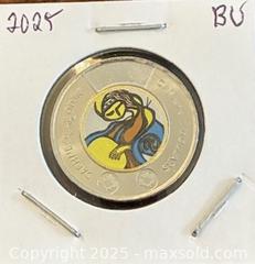 MaxSold Auction: 2025 Cdn. Celebrating Life and Art of Daphne COL Twoonie  - Newmarket (Ontario, Canada) PARTNER MANAGED Reseller Online Auction - Walter Avenue